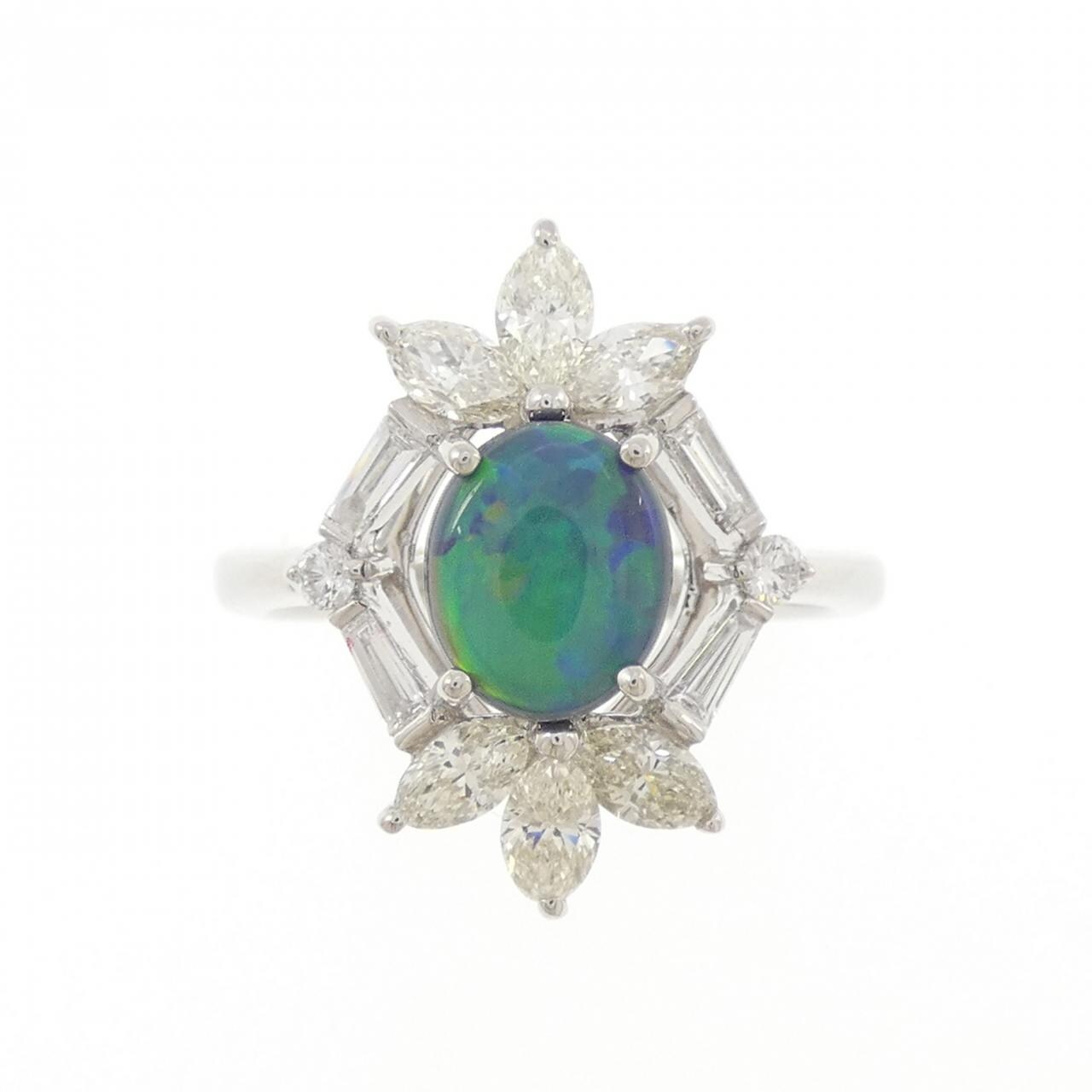 PT900 ブラックオパール リング 0.89CT
