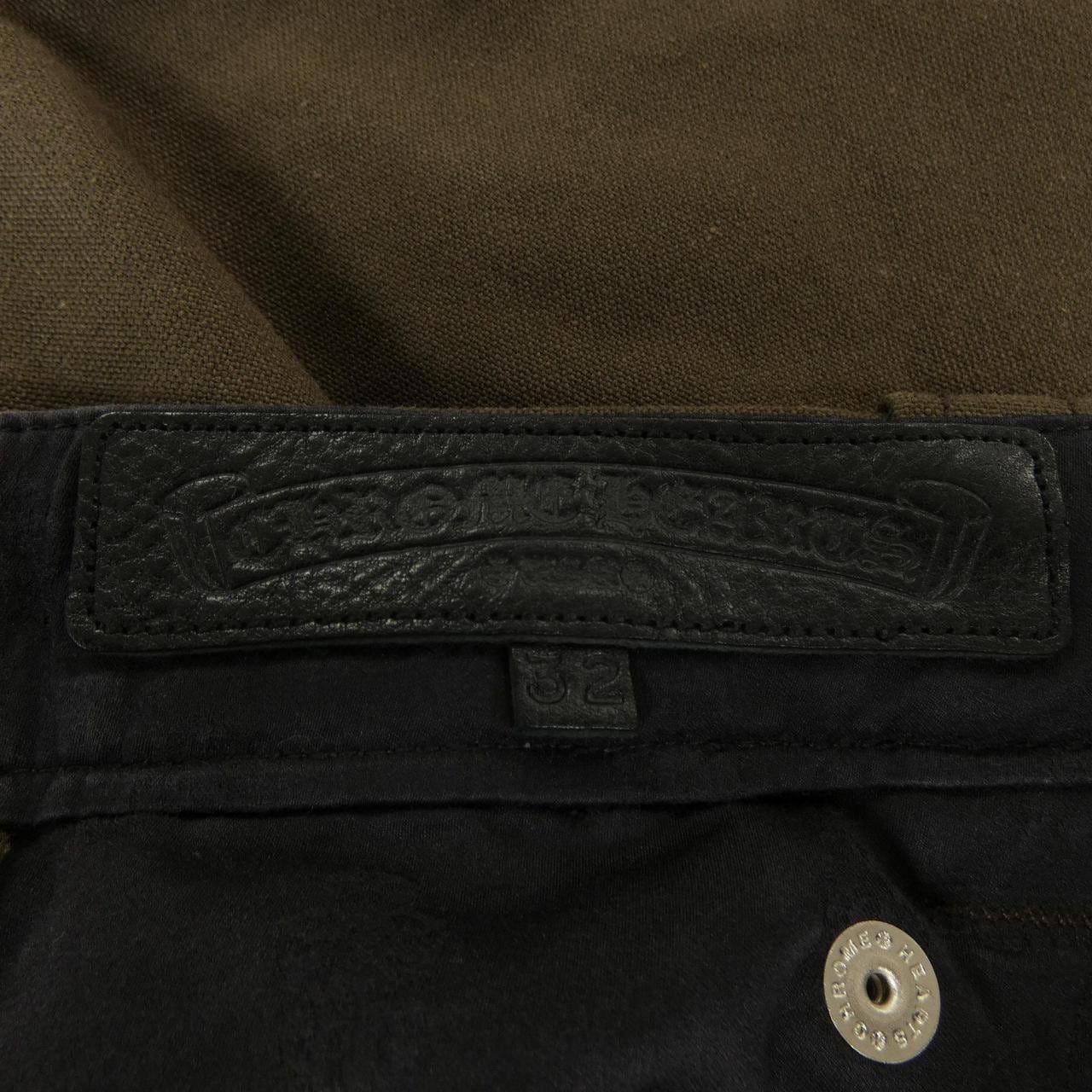 クロムハーツ CHROME HEARTS セメタリークロスパッチ ダブルニー 410180071******A80 ショートパンツ