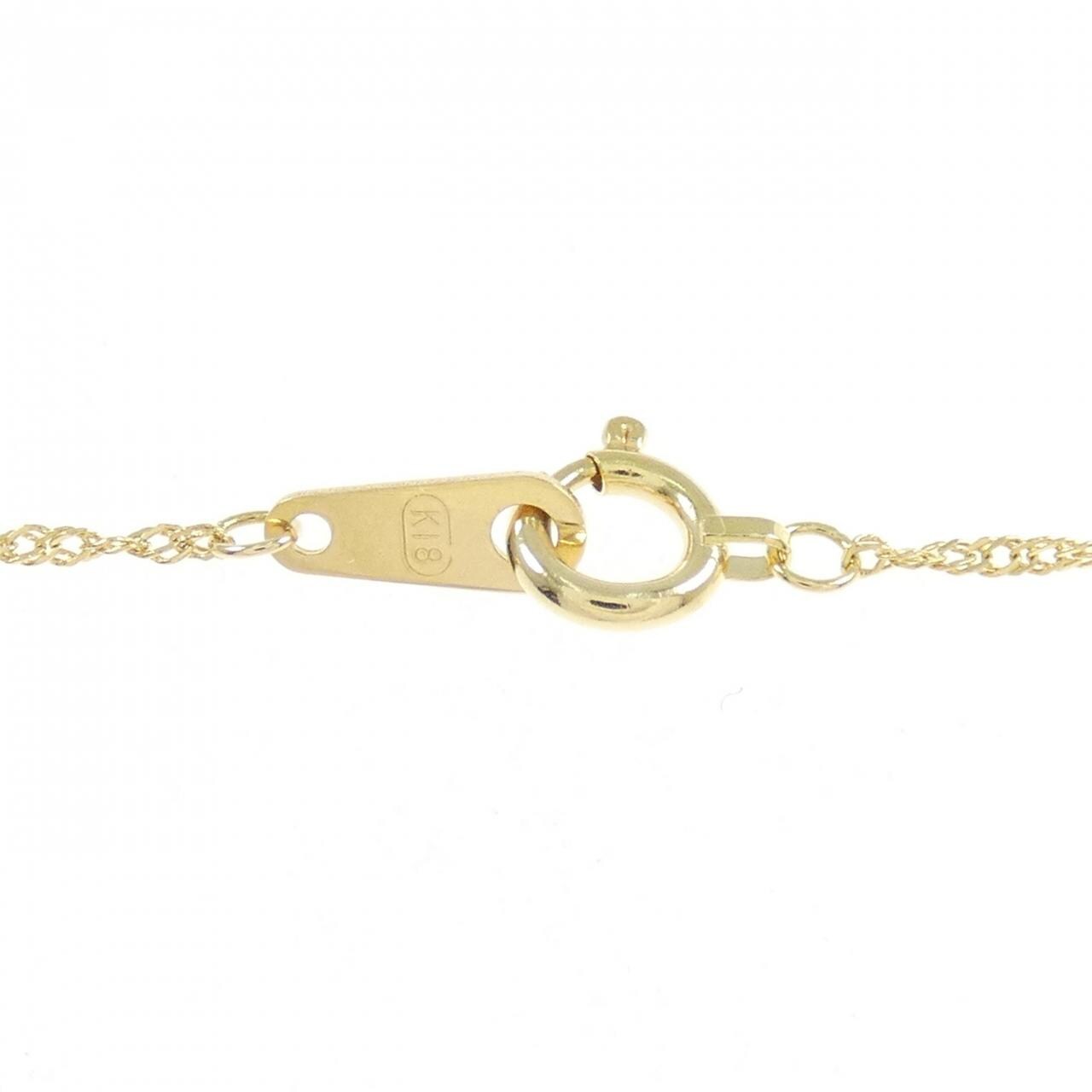 K18YG ダイヤモンド ネックレス 0.20CT
