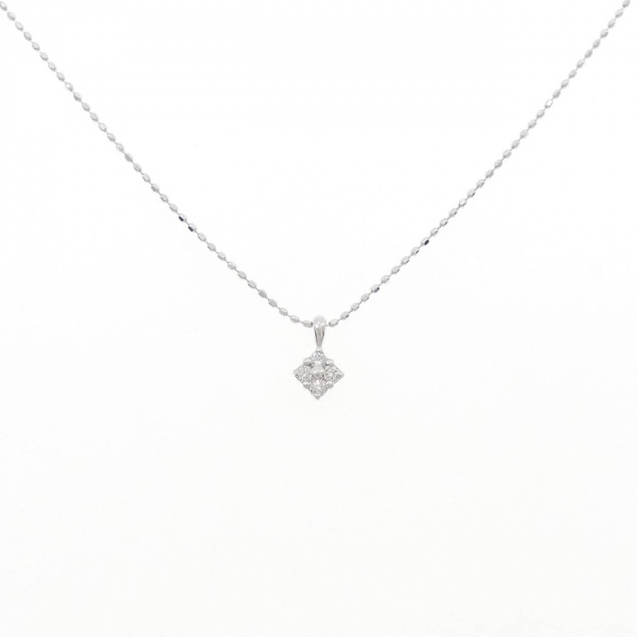 K10WG ダイヤモンド ネックレス 0.08CT