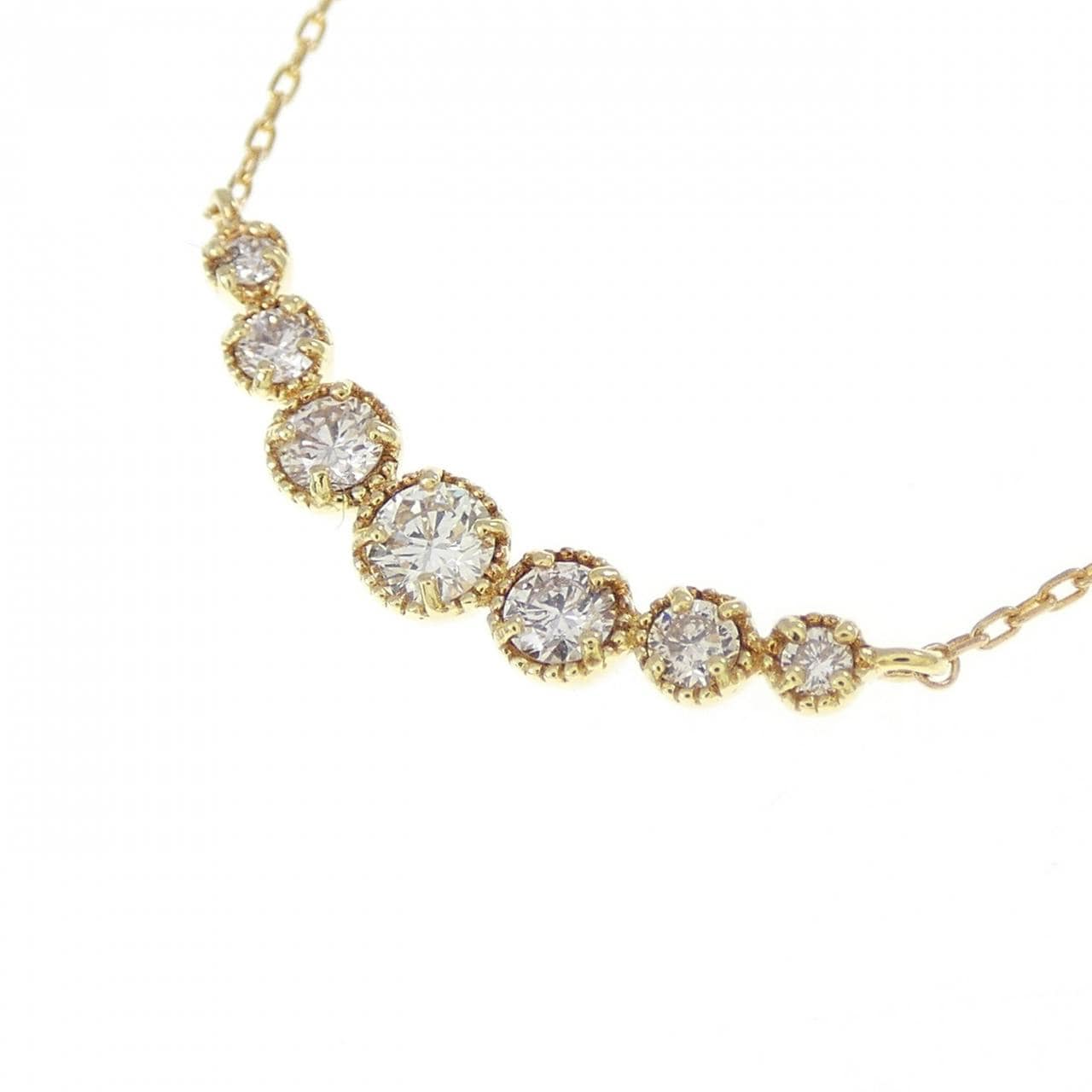 K18YG ダイヤモンド ネックレス 0.20CT