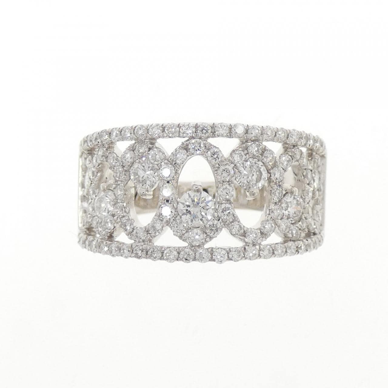 K18WG ダイヤモンド リング 1.00CT