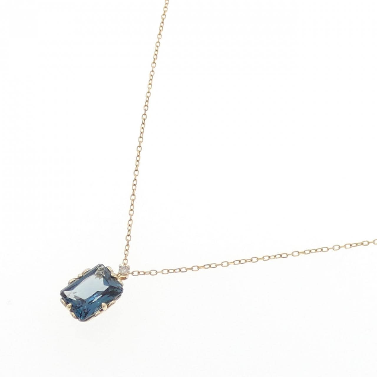 K10YG ブルートパーズ ネックレス