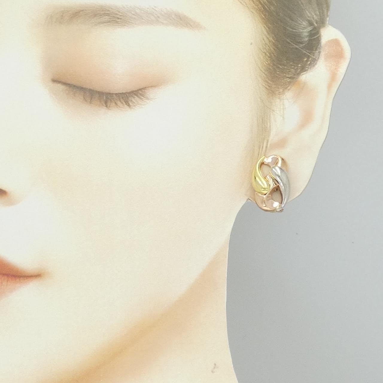 K18PG/PT900/K18YG イヤリング