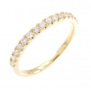 【リメイク】K18YG ハーフエタニティ ダイヤモンド リング 0.20CT