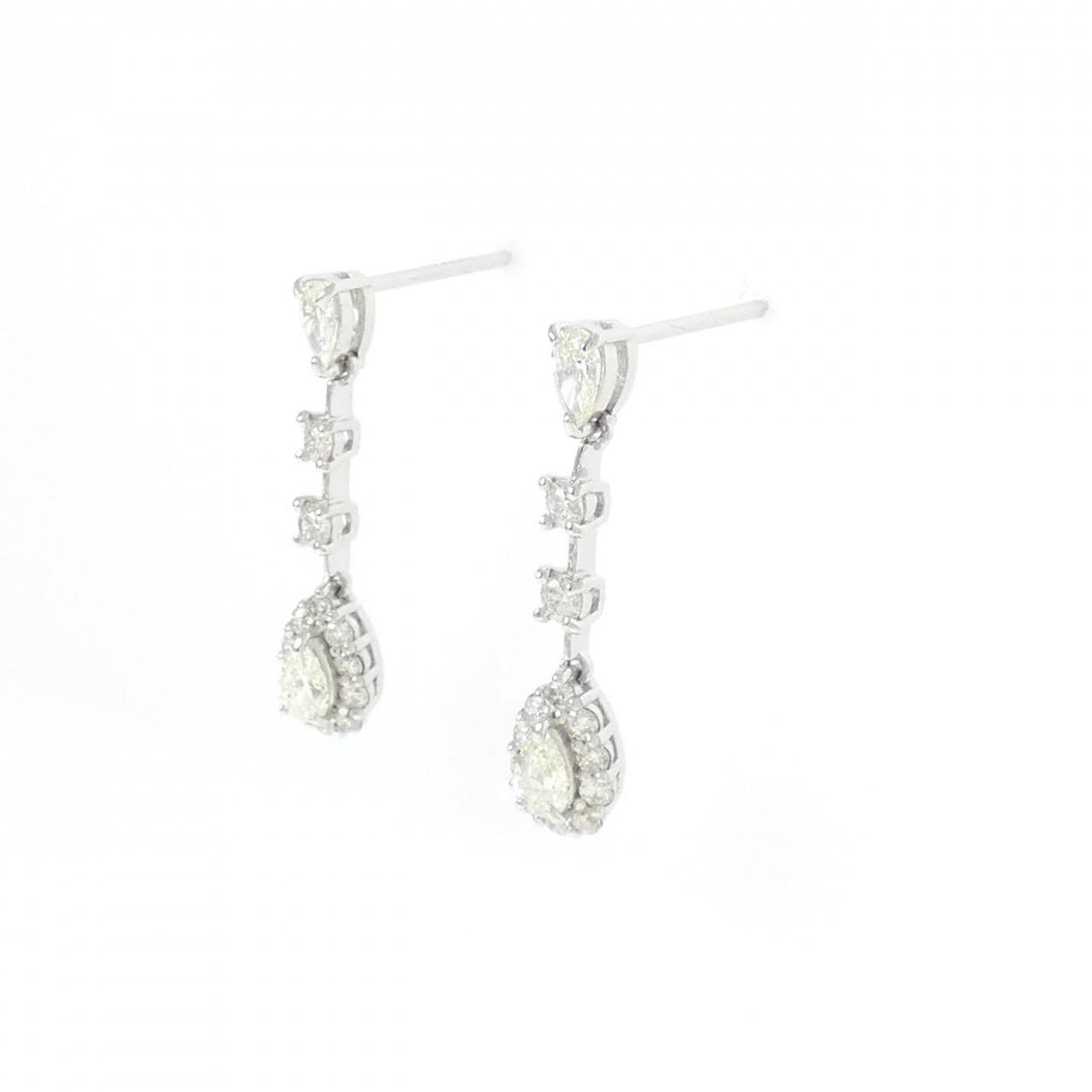 [BRAND NEW] PT900 Diamond earrings 0.60CT