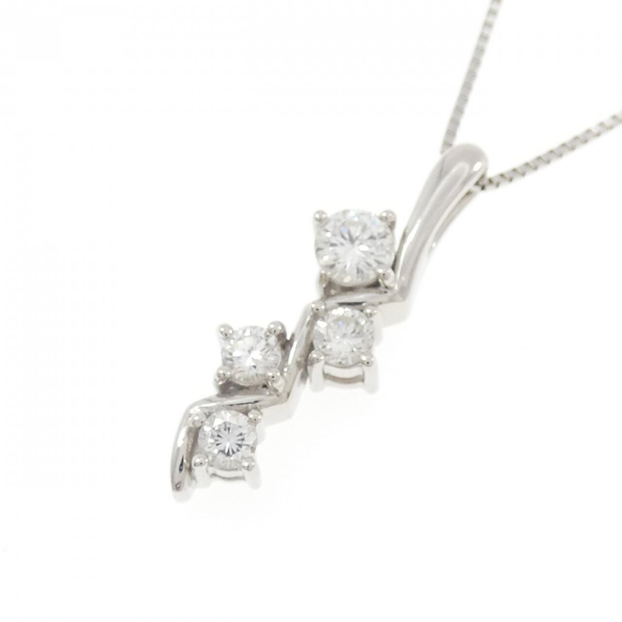 PT900/PT850 ダイヤモンド ネックレス 0.53CT