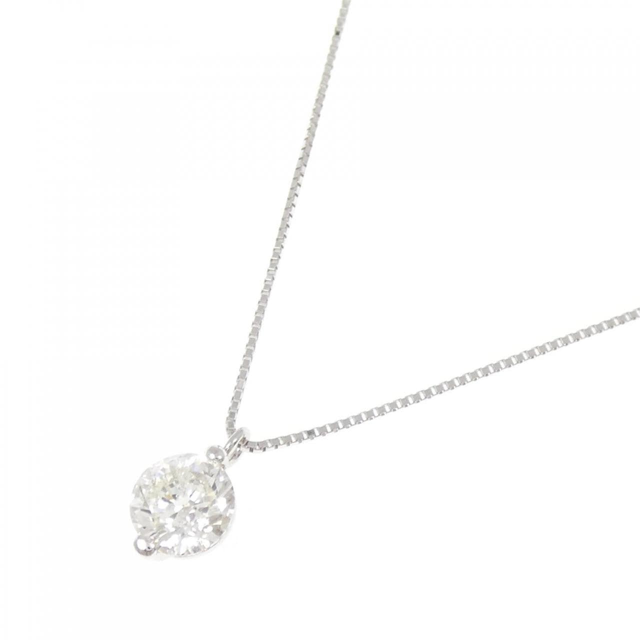 K18WG ダイヤモンド ネックレス 1.01CT