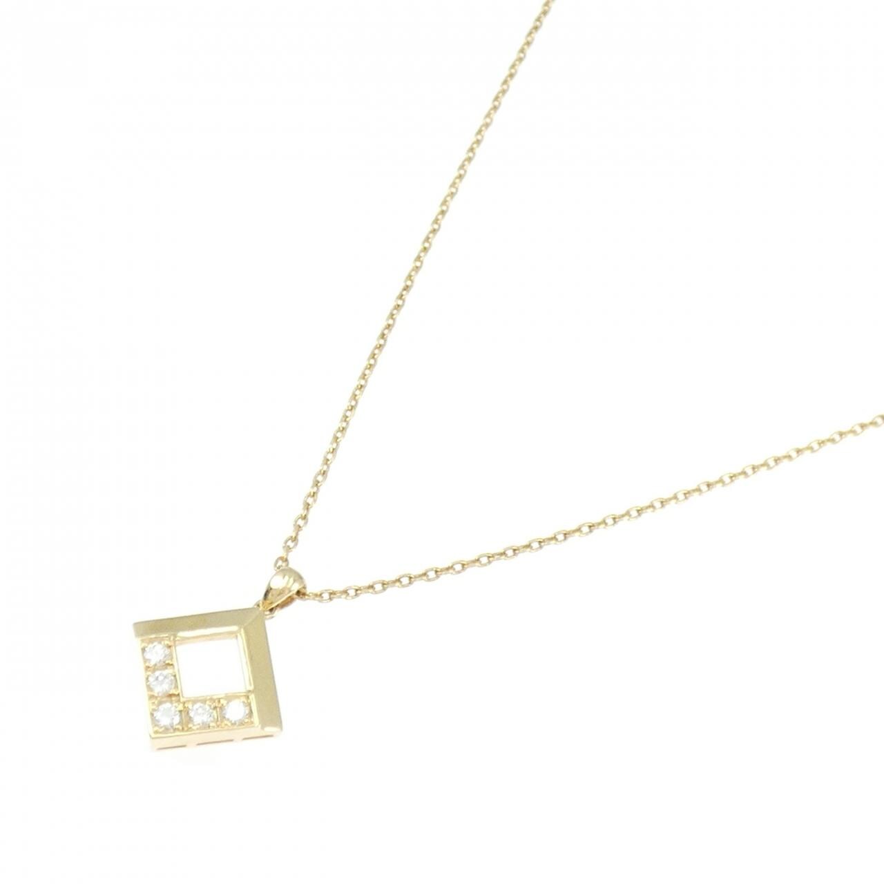 K18YG ダイヤモンド ネックレス 0.13CT