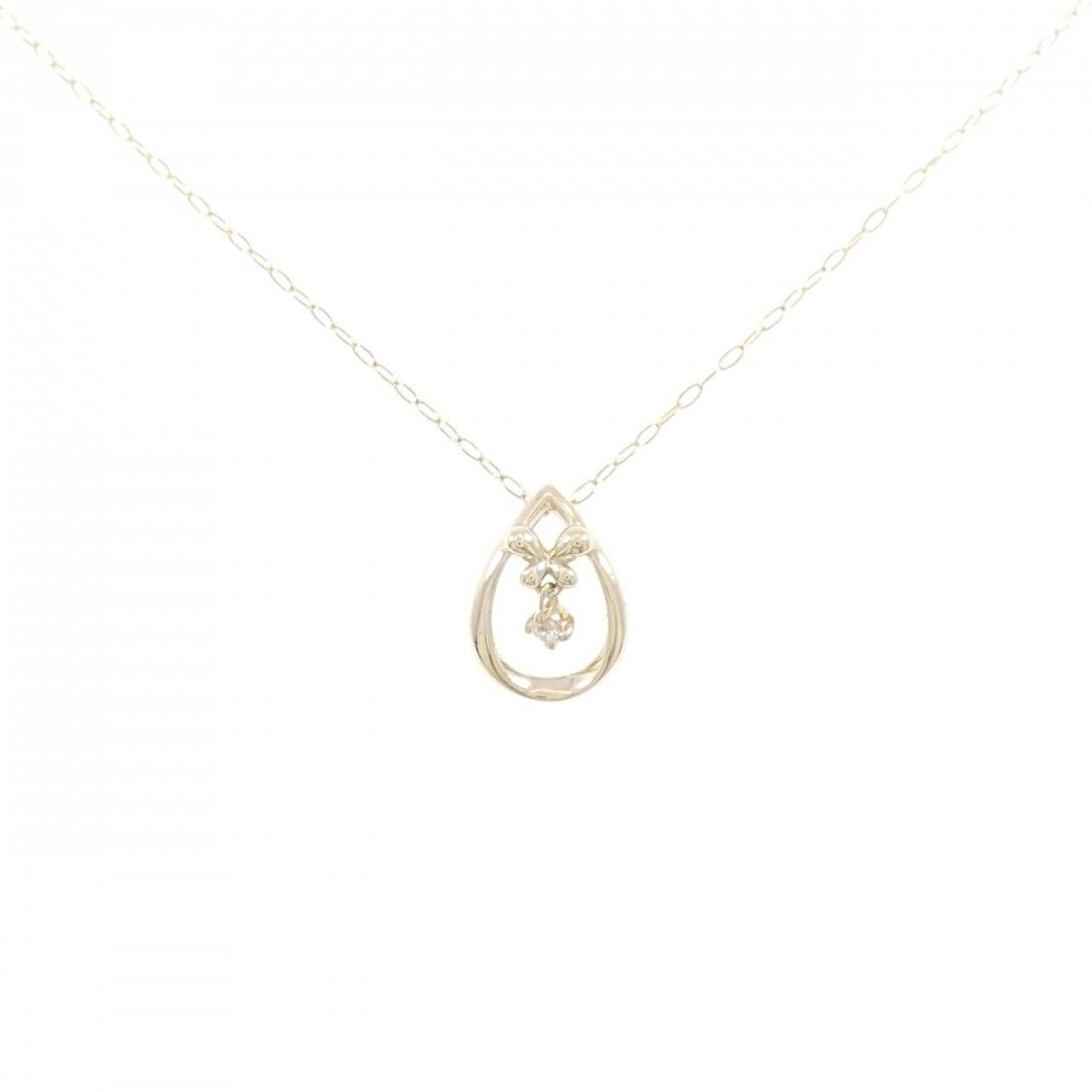 K10YG ダイヤモンド ネックレス 0.01CT
