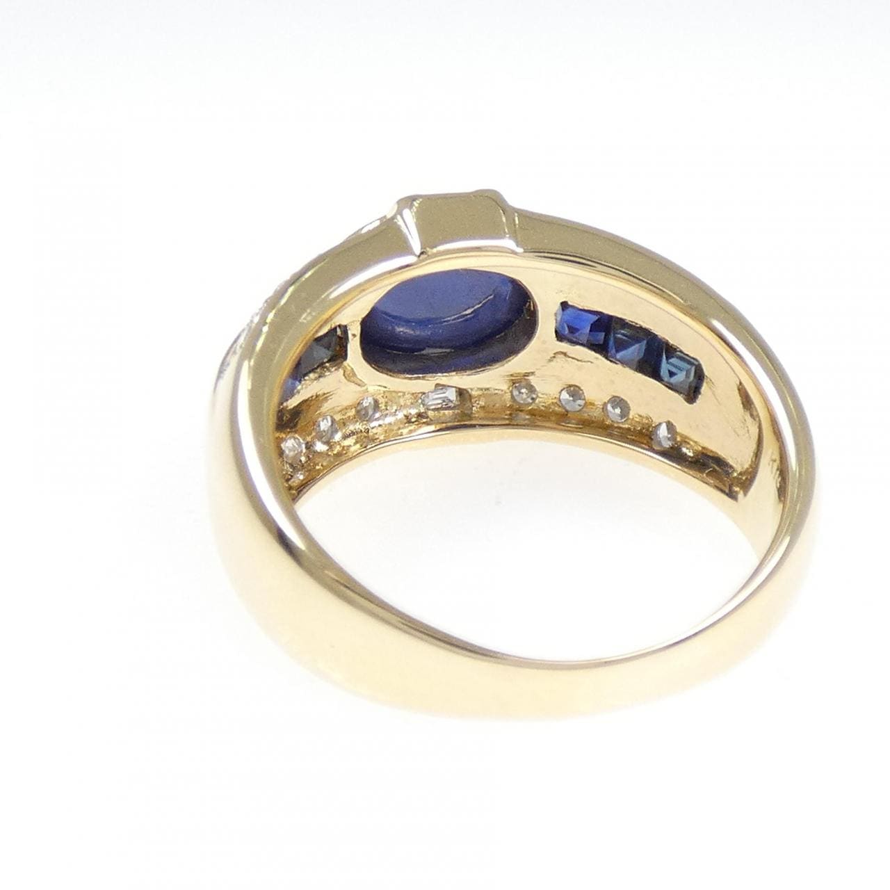 K18YG/K18WG サファイヤ リング 2.56CT