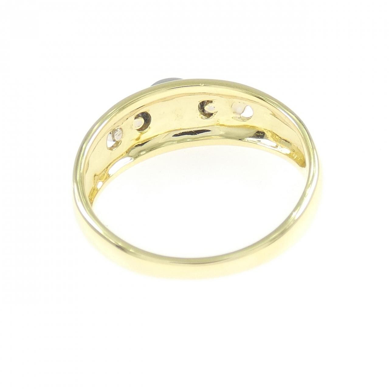 K18YG/PT900 ダイヤモンド リング 0.03CT