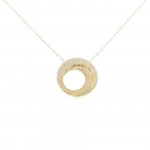 K18YG パヴェ ダイヤモンド ネックレス 0.52CT
