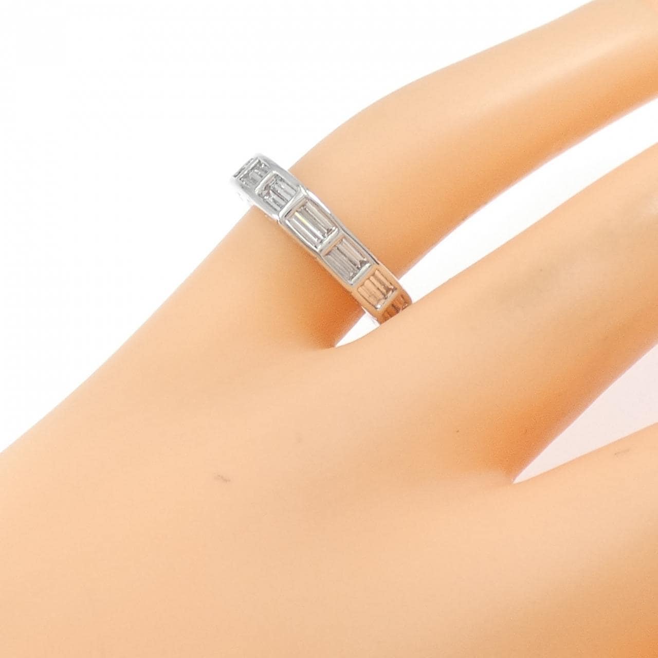 K18WG ダイヤモンド ピンキーリング 0.95CT