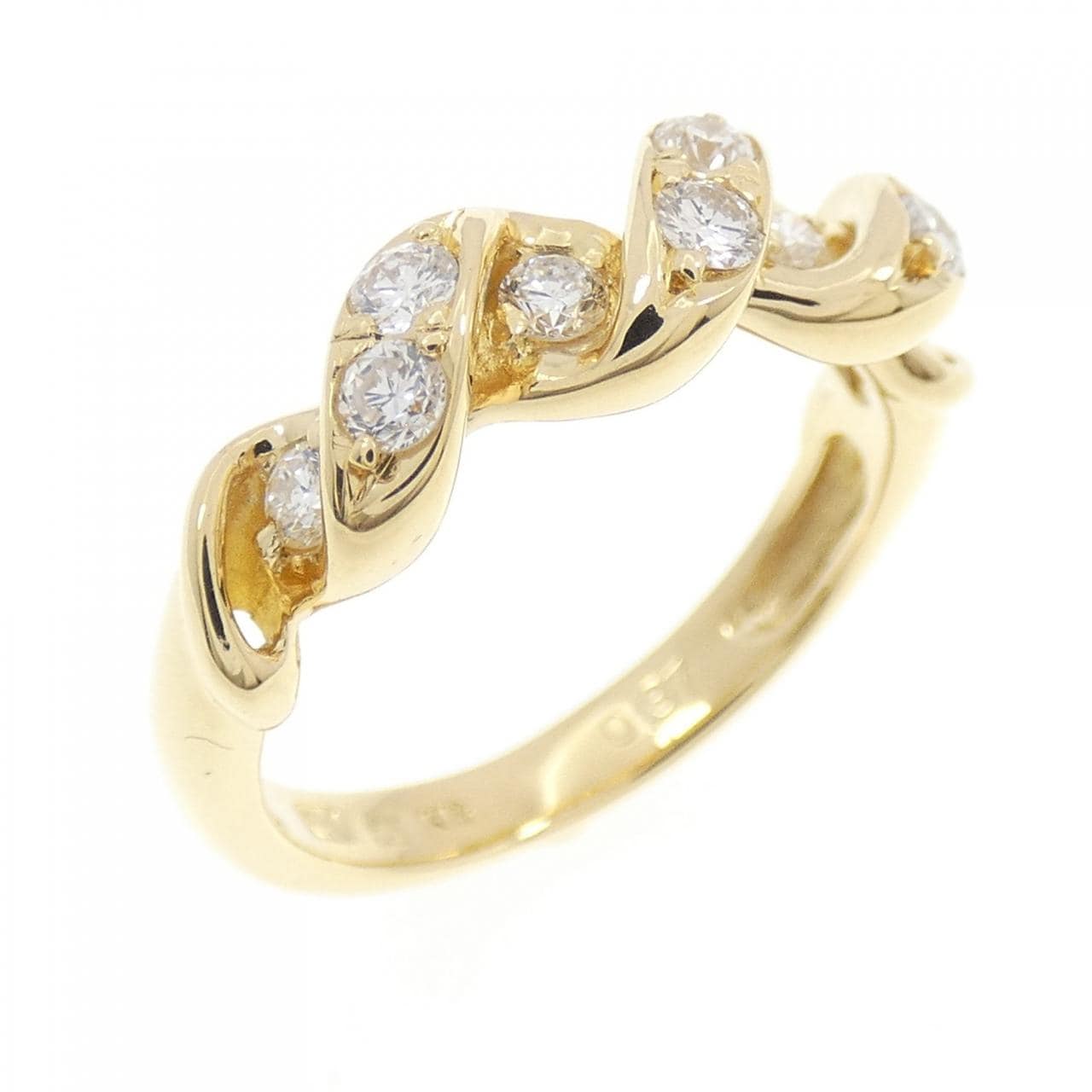 K18YG ダイヤモンド リング 0.37CT