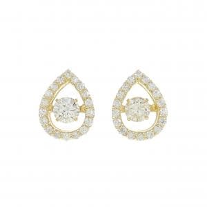 [BRAND NEW] K18YG Diamond earrings 0.246CT 0.237CT H SI2 Good