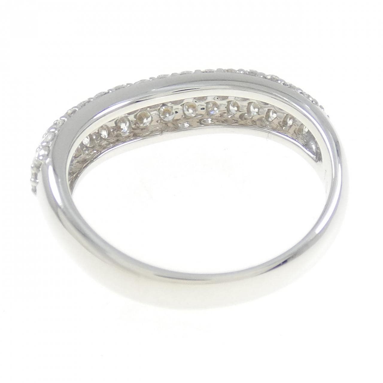 K18WG パヴェ ダイヤモンド リング 1.00CT