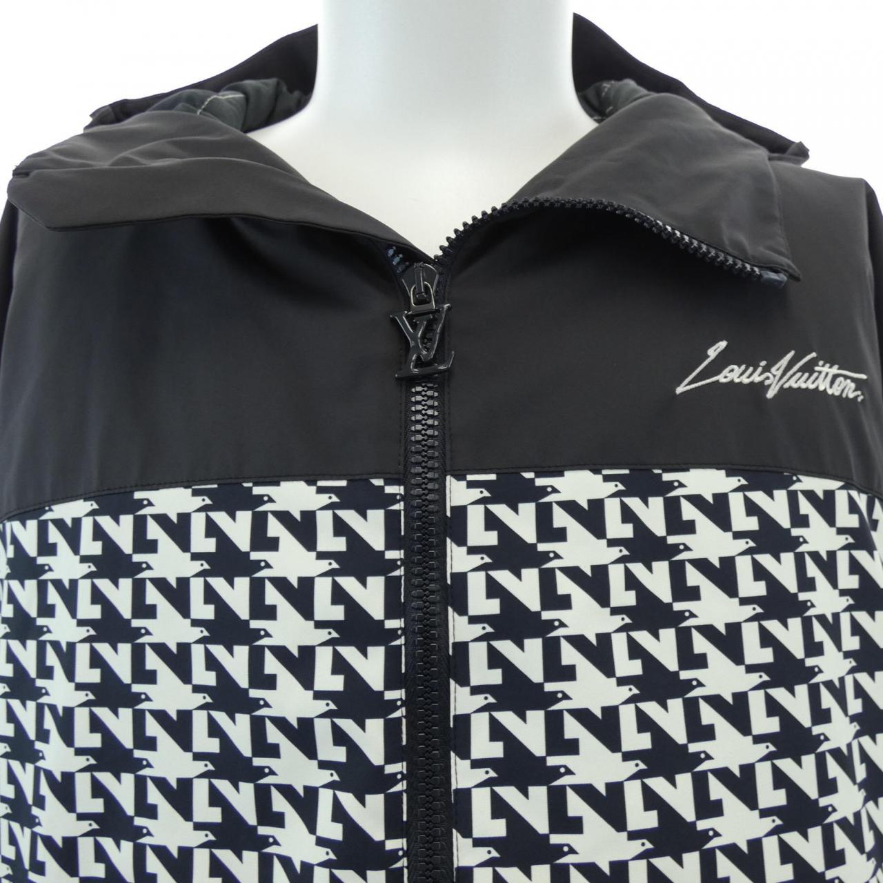 ルイヴィトン LOUIS VUITTON バイカラーパデッドフーデッドブルゾン HOB03WJ34 ジャケット