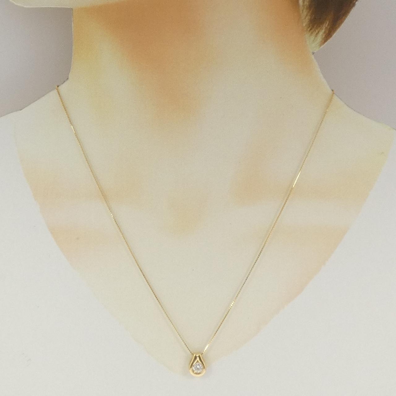 K18YG ダイヤモンド ネックレス 0.26CT