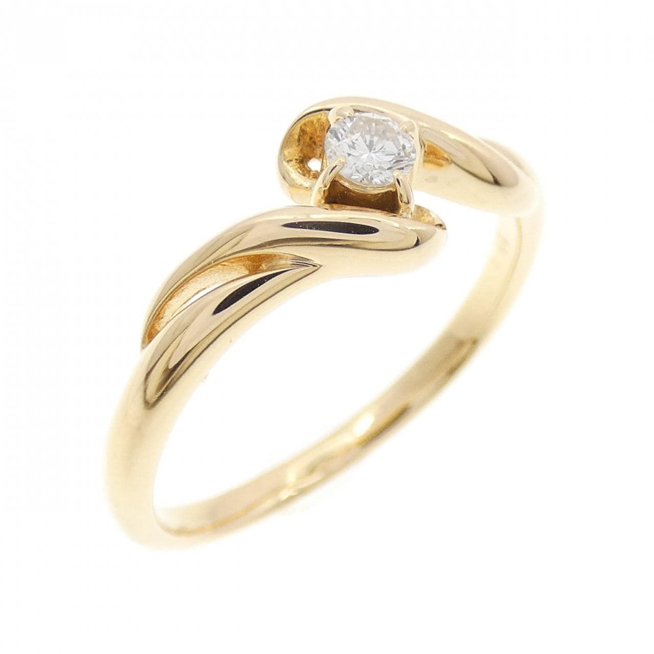 K18YG ダイヤモンド リング 0.08CT