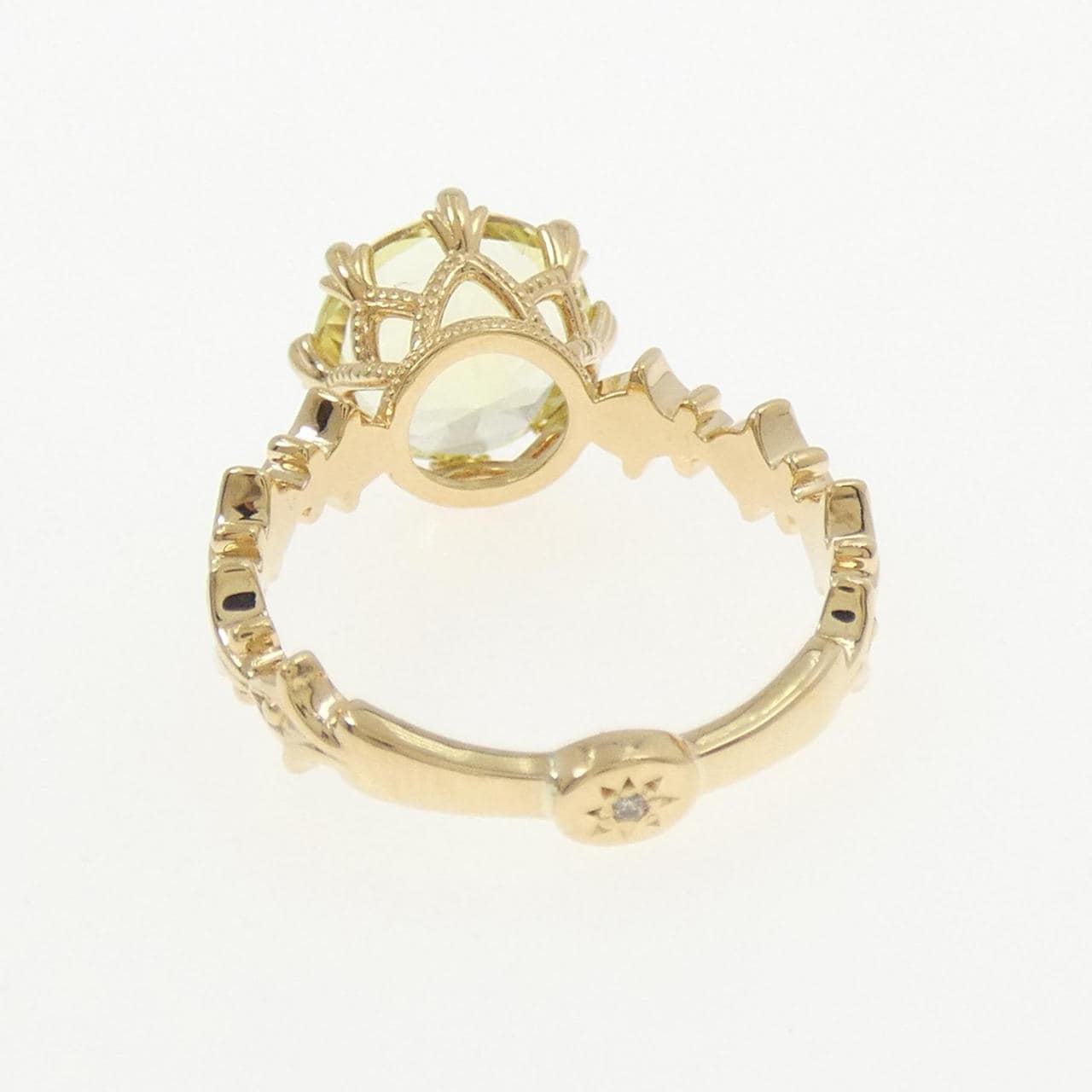 K18YG カラーストーン リング