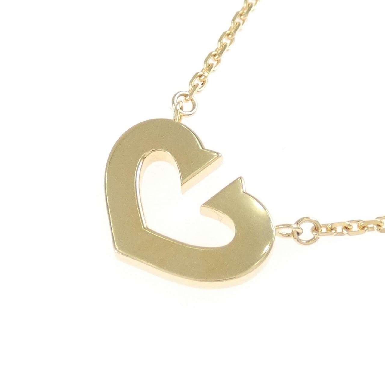 カルティエ Cハート ネックレス