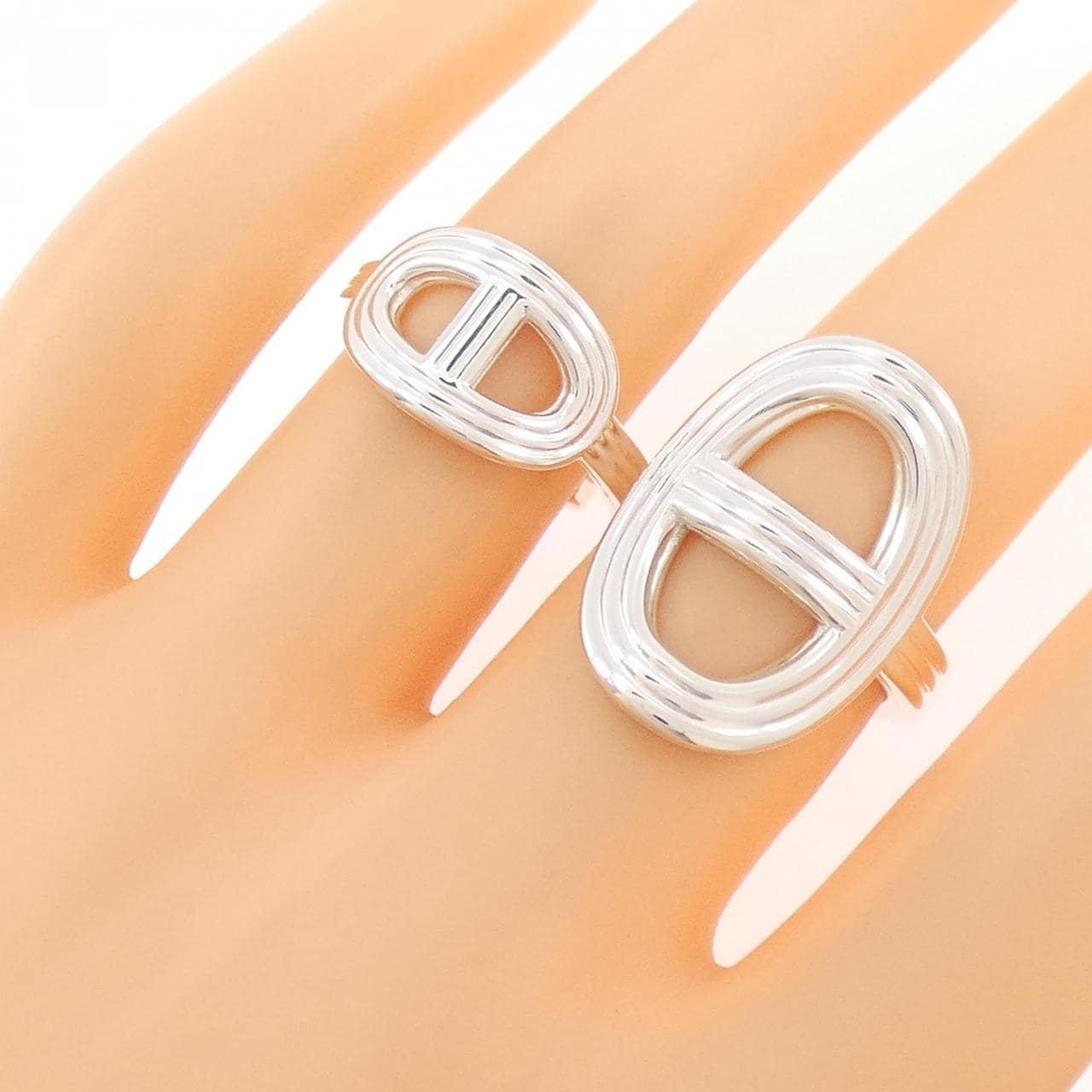 エルメス シェーヌダンクル 24 ダブル リング