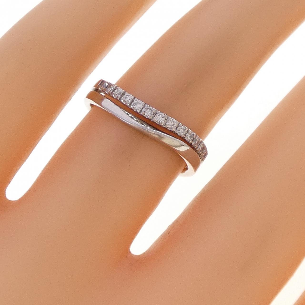 クミキョク ダイヤモンド リング 0.13CT