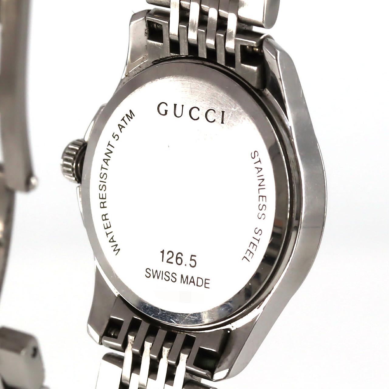 【ノーメンテナンス特価】グッチ Gタイムレス/D･12P 126.5 SS クォーツ