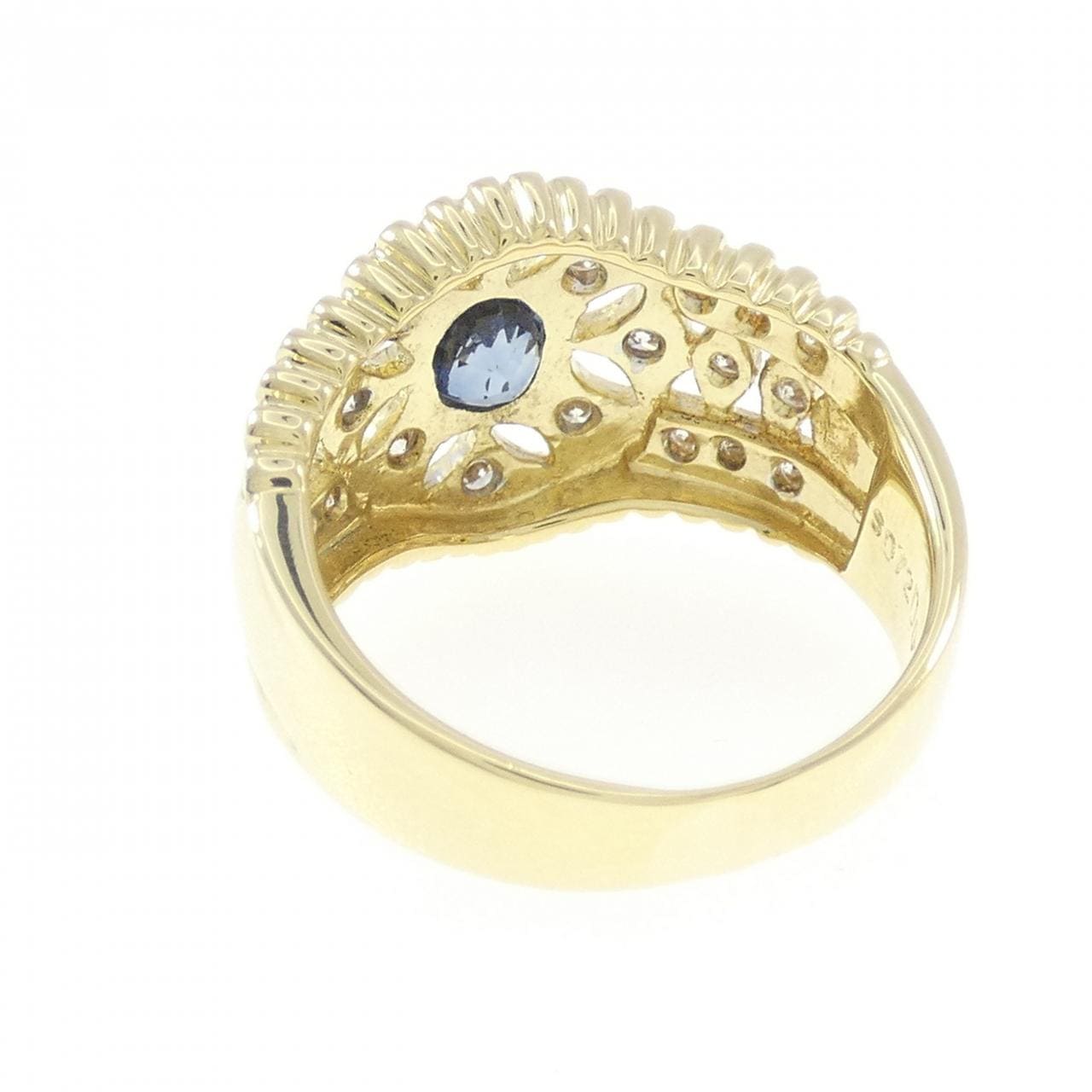 K18YG サファイヤ リング 0.72CT