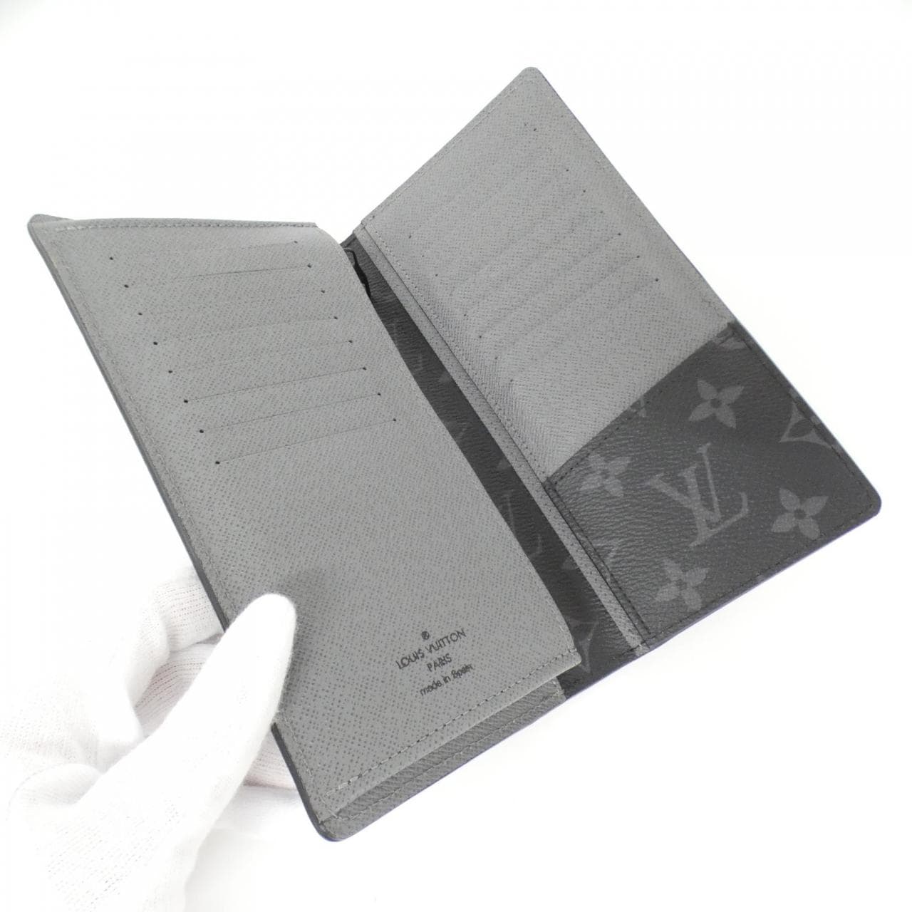 LOUIS VUITTON Monogram Eclipse Portefeuille Brother M81372 皮夾