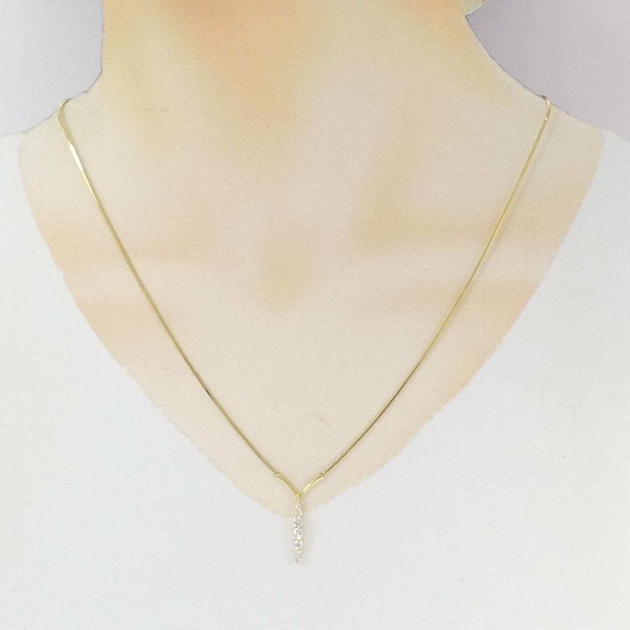 K18YG ダイヤモンド ネックレス 0.39CT