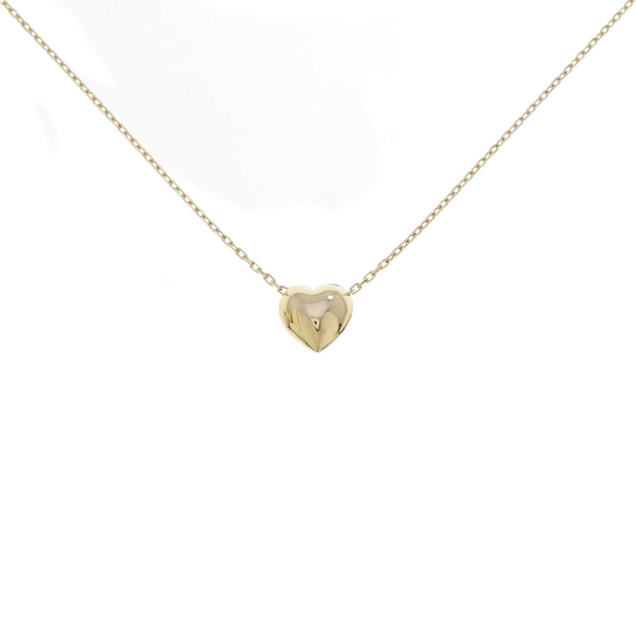 K18YG ハート ネックレス