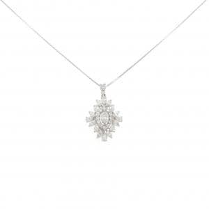 【新品】PT900/PT850 ダイヤモンド ネックレス 0.14CT