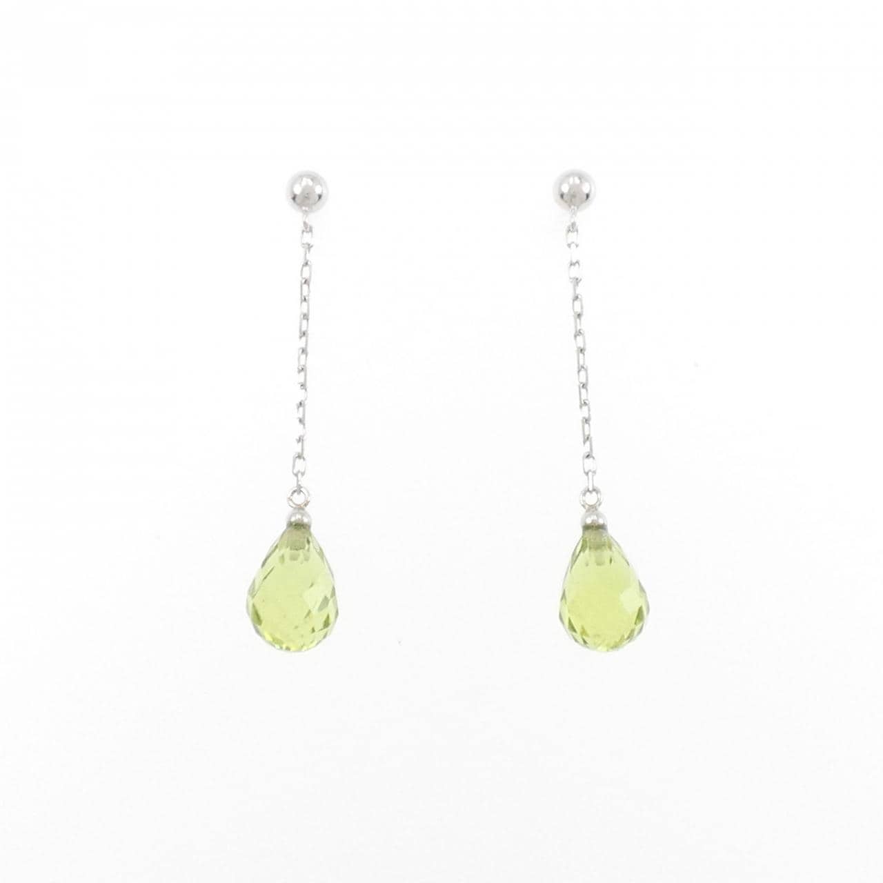 【新品】PT900 ペリドット ピアス