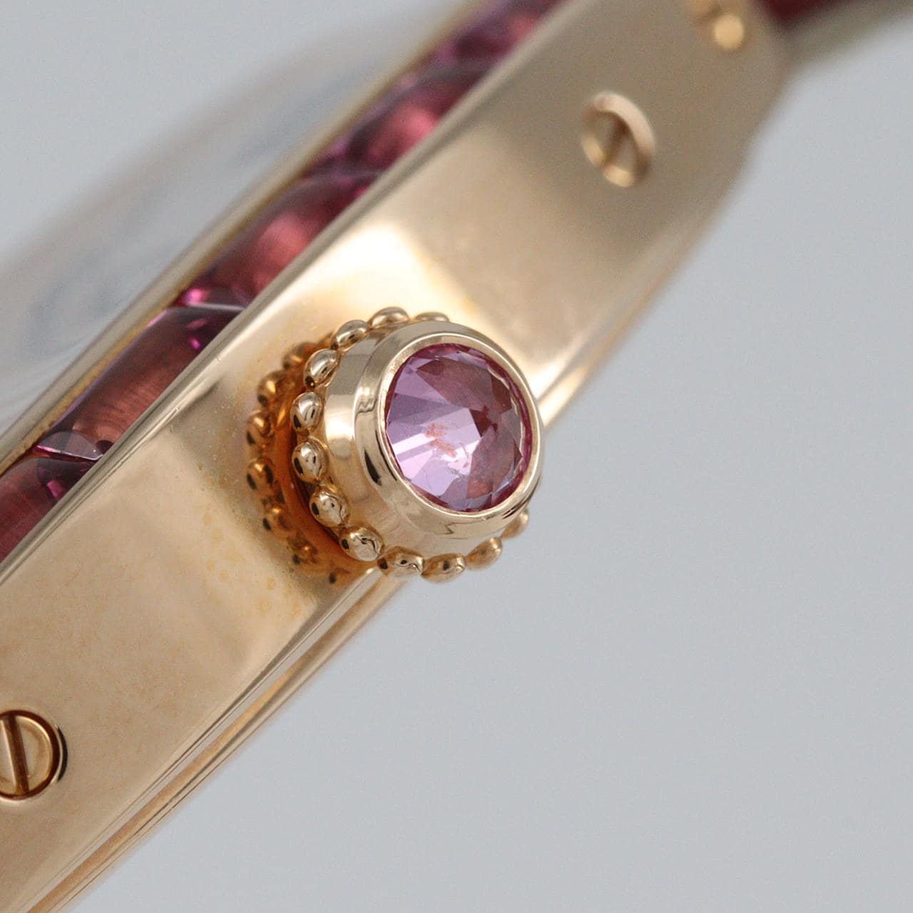 カルティエ ミニトノーラニエール PG/トルマリン WJ201638 PG･RG クォーツ