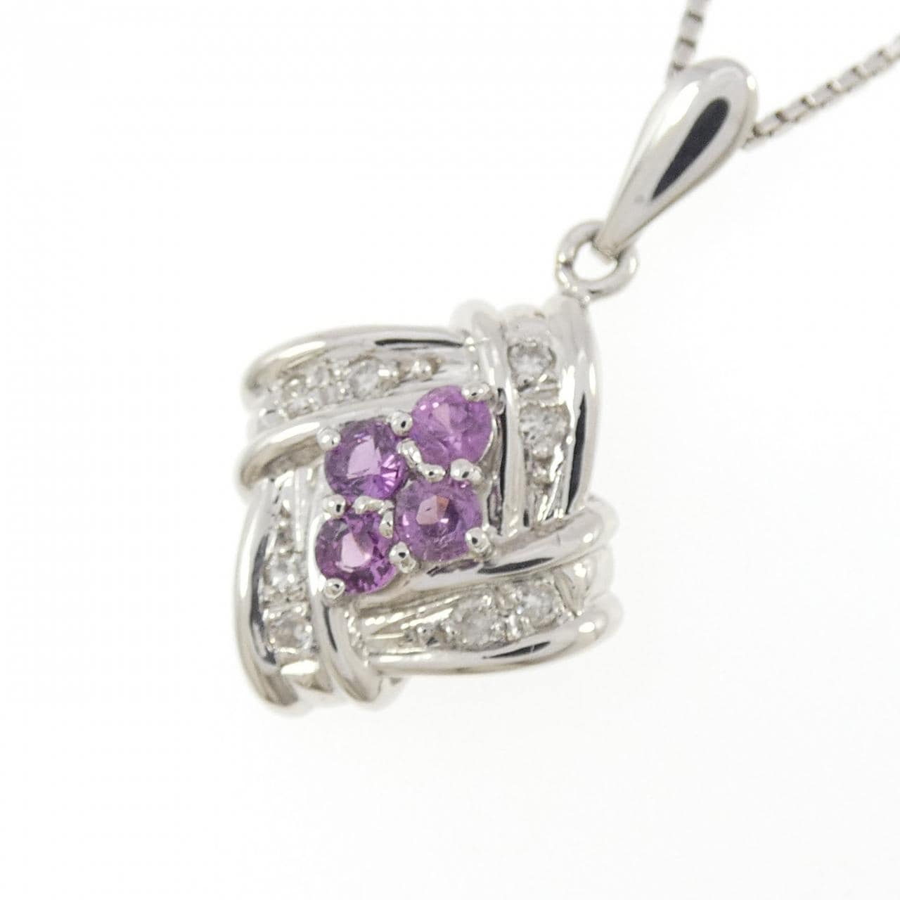 PT900/PT850 サファイヤ ネックレス 0.36CT
