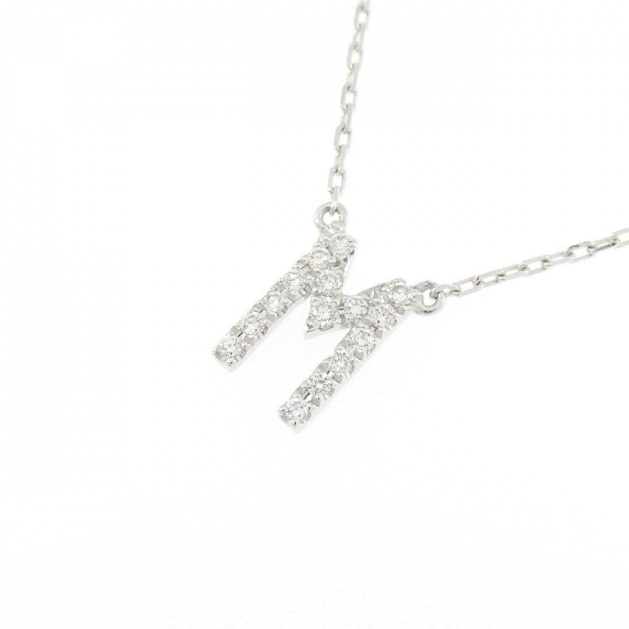 アーカー イニシャル ネックレス 0.06CT