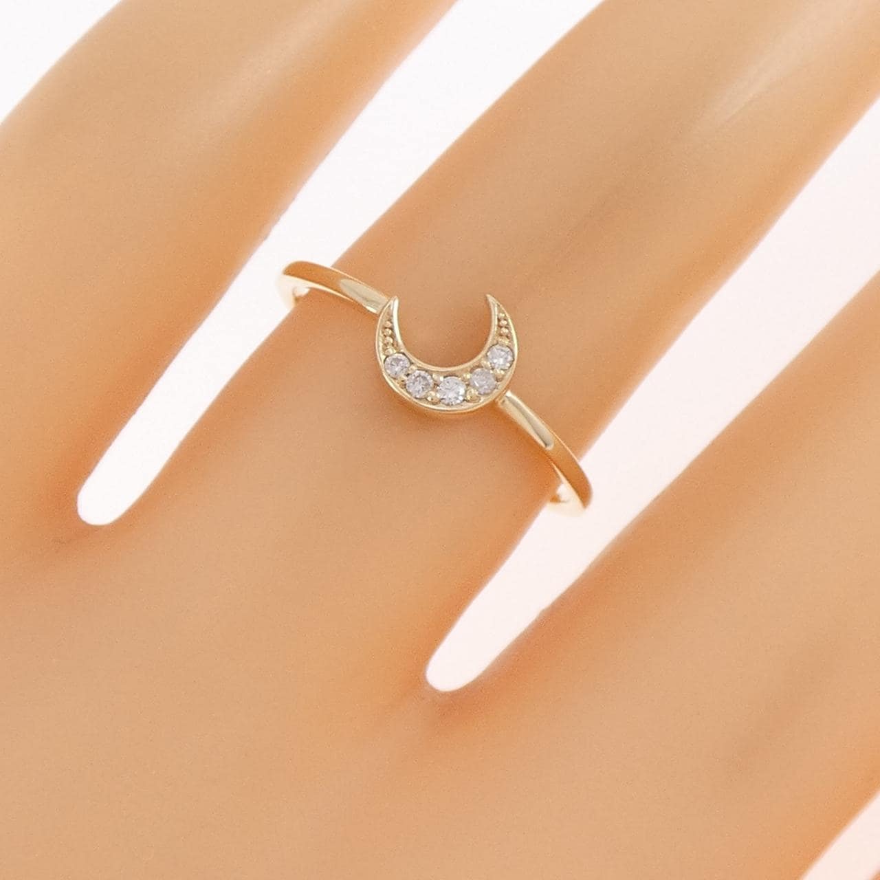 ジュエッテ ムーン ダイヤモンド リング 0.03CT