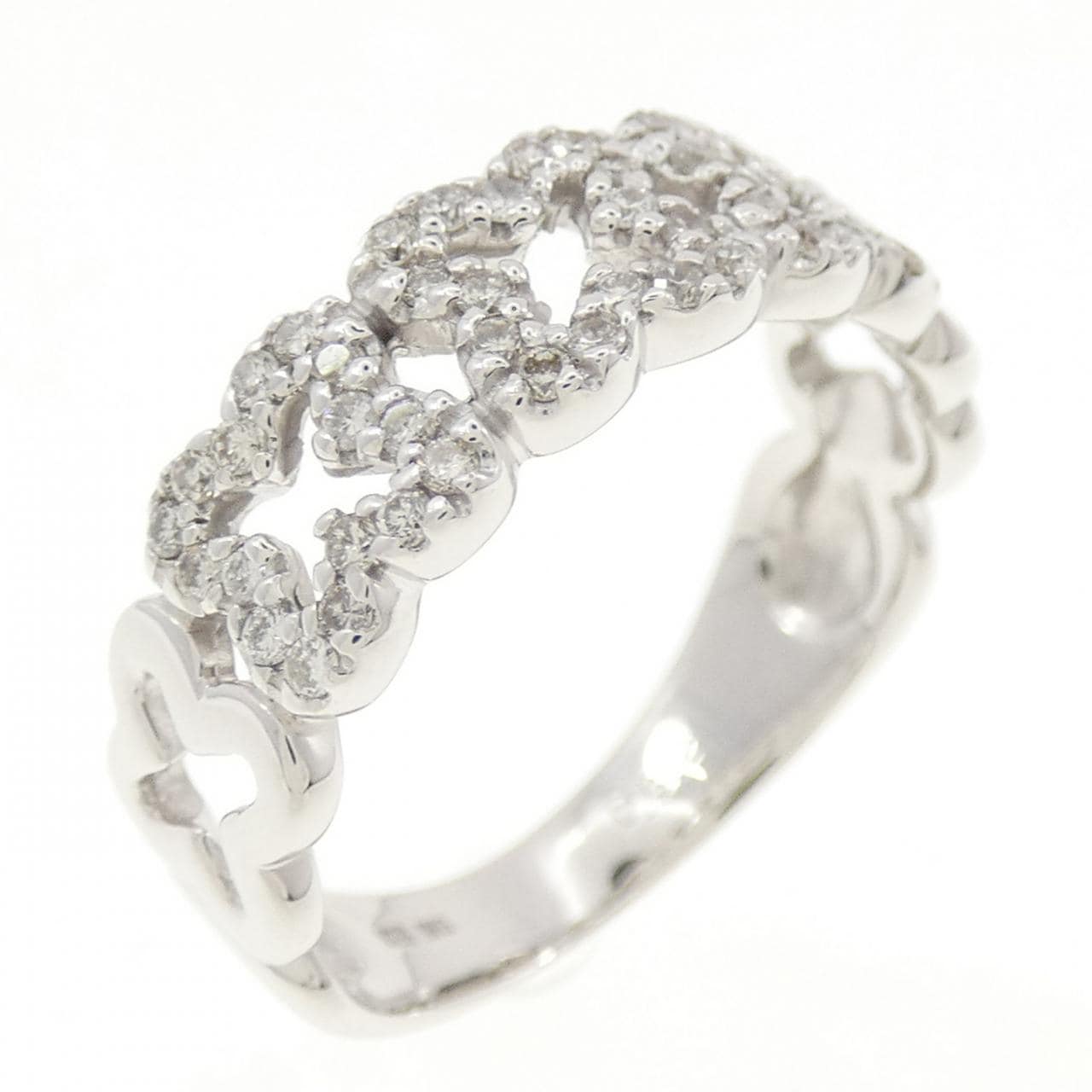 K18WG ダイヤモンド リング 0.32CT