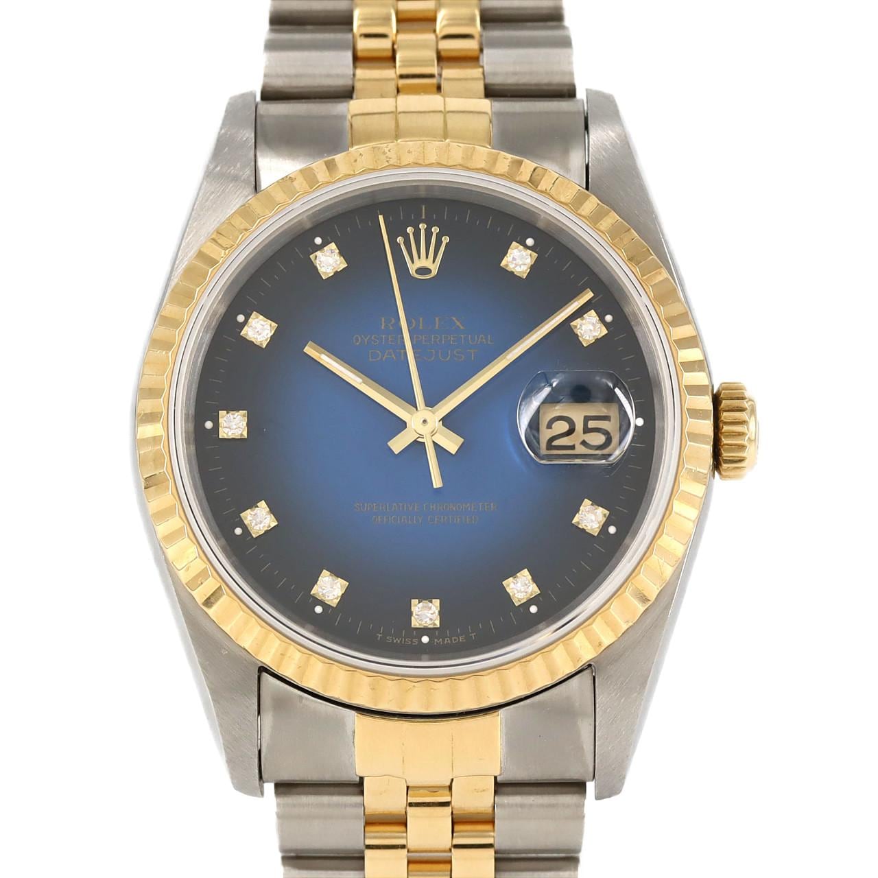 ROLEX Datejust 16233G.SSxYG自動上弦X 編號