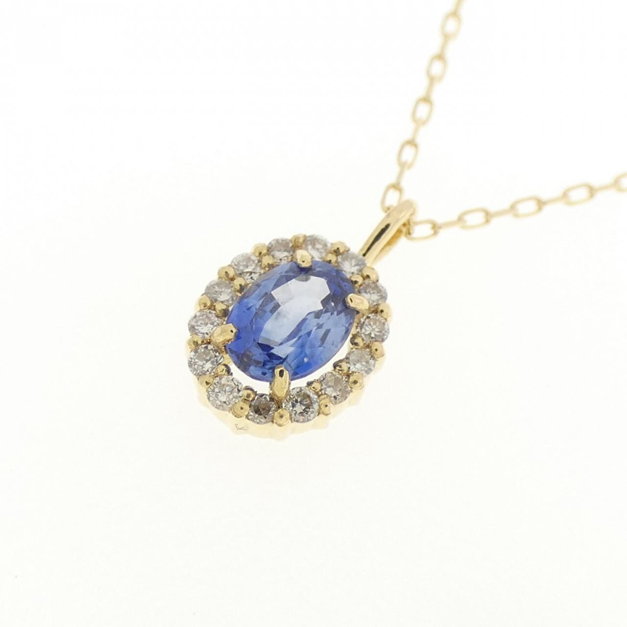 【新品】K18YG サファイヤ ネックレス 0.20CT