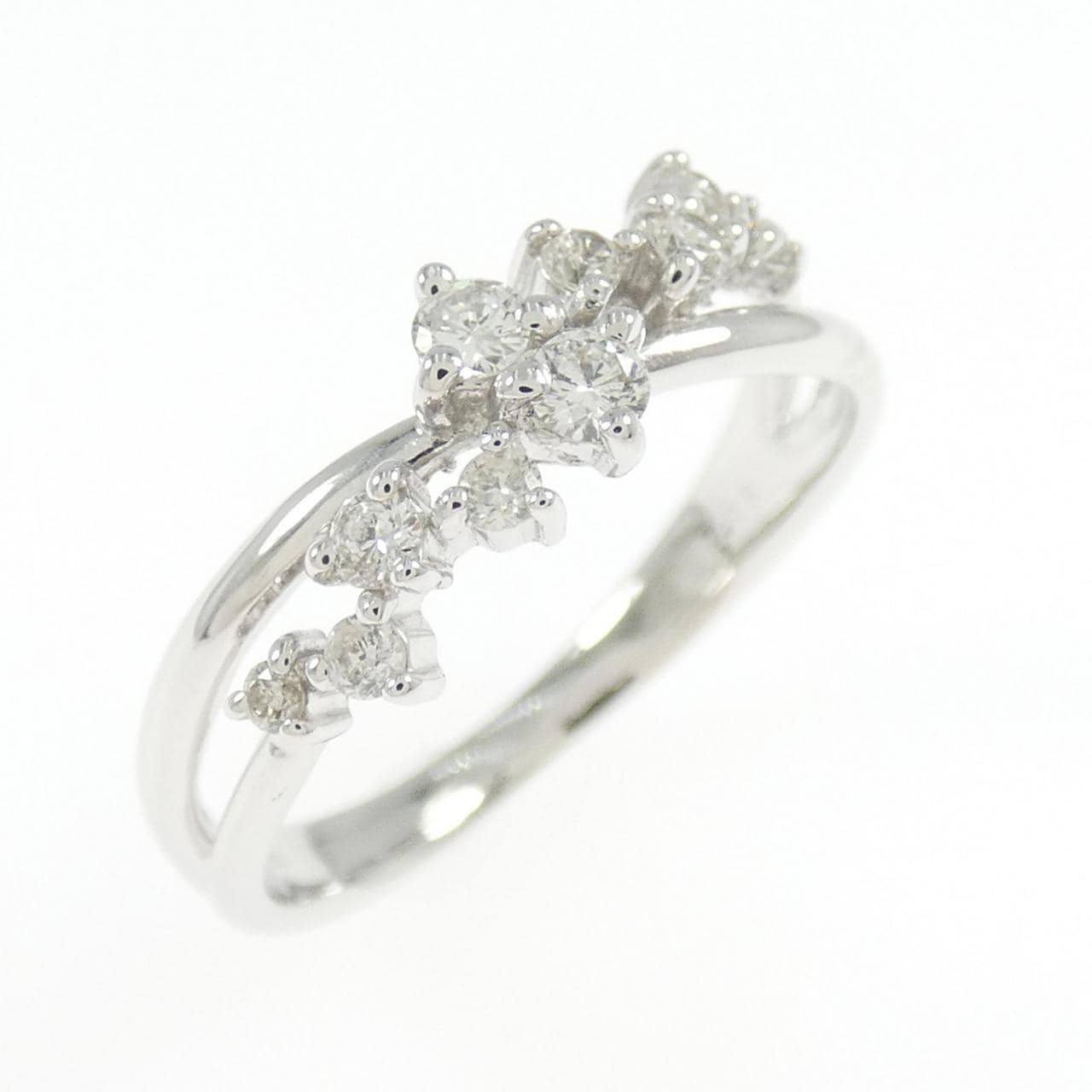 K18WG ダイヤモンド リング 0.20CT