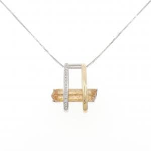 K18WG/K18YG インペリアルトパーズ ネックレス 5.96CT