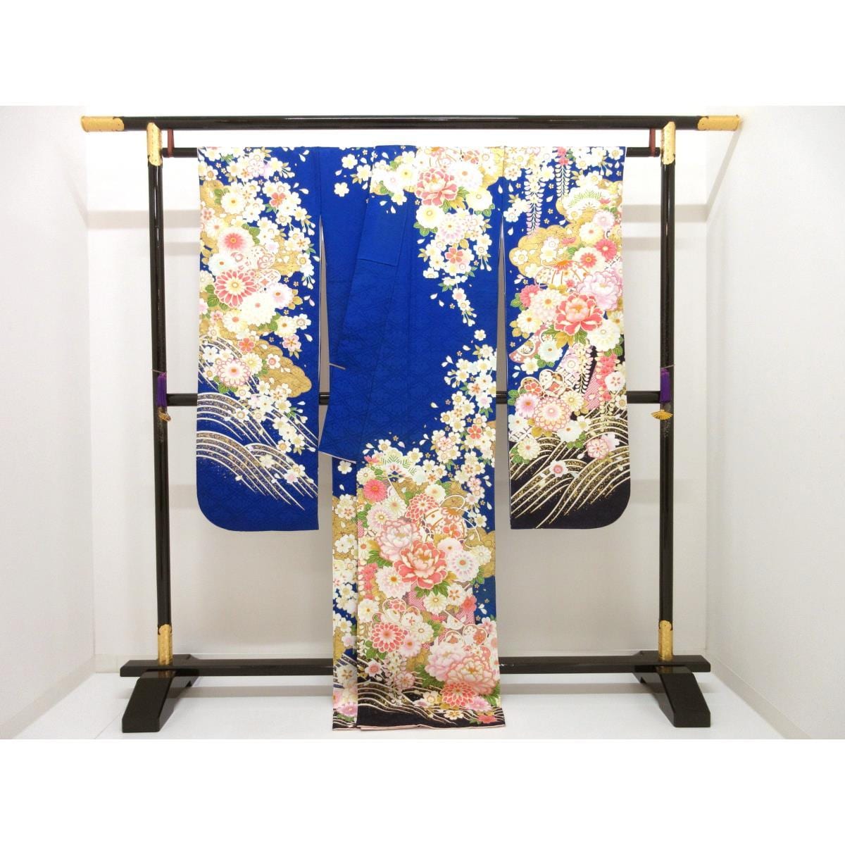 振袖　友禅金彩加工　ボカシ染