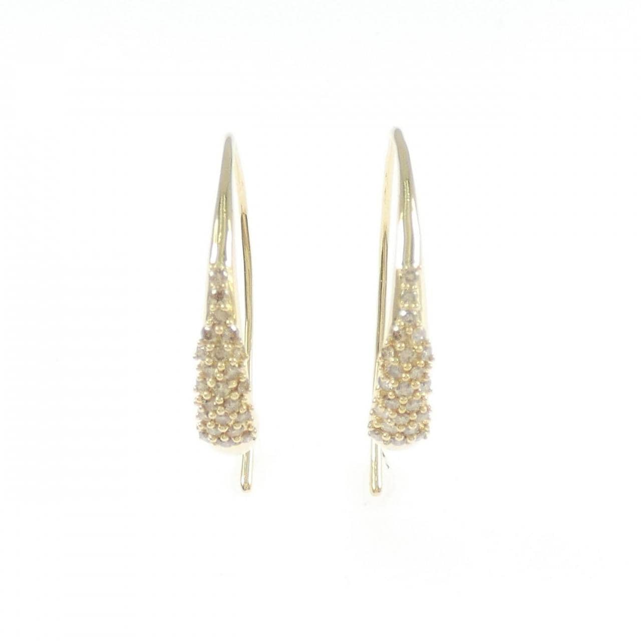 K18YG ダイヤモンド ピアス 0.26CT