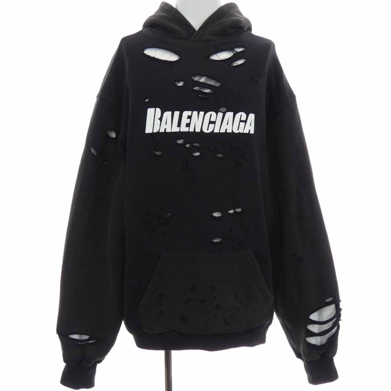 バレンシアガ BALENCIAGA キャップスデストロイドフーディープルオーバー 659403 TKVB6 UNISEX パーカー