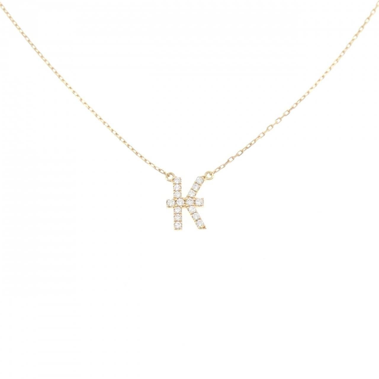 アーカー イニシャル ネックレス 0.06CT