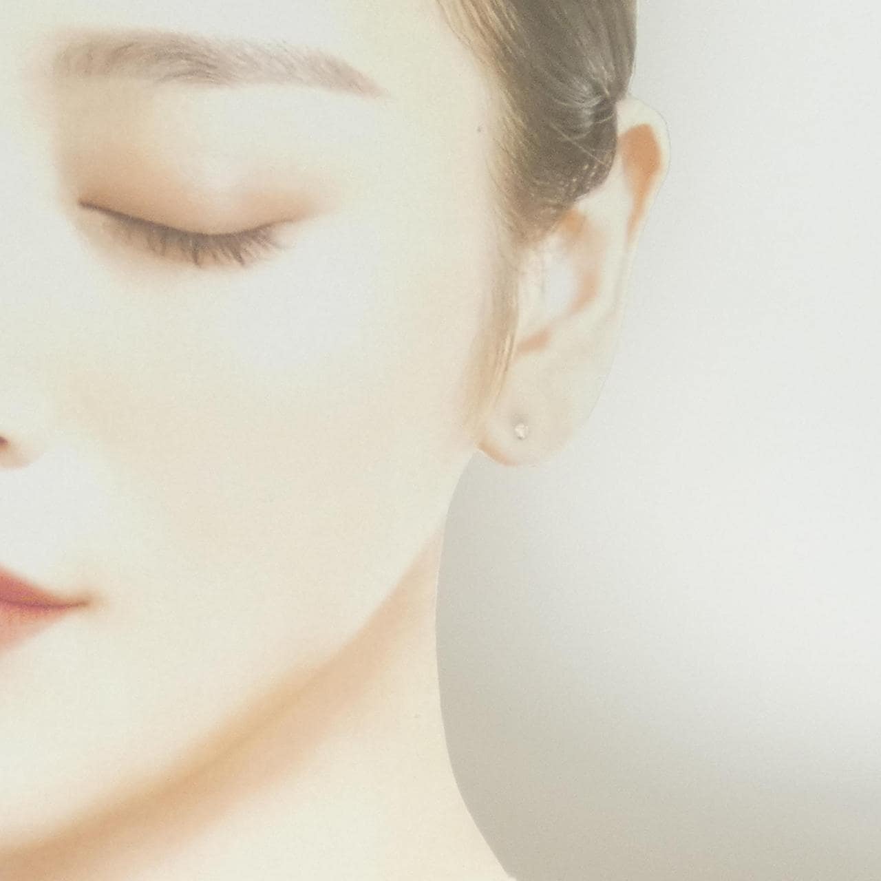 K18YG ソリティア ダイヤモンド ピアス 0.10CT