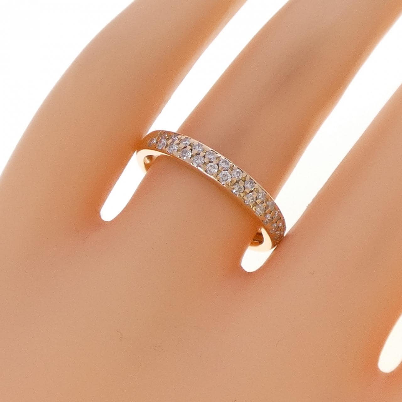 K18PG ダイヤモンド リング 0.40CT